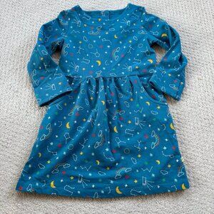 Frugi teal constellation dress